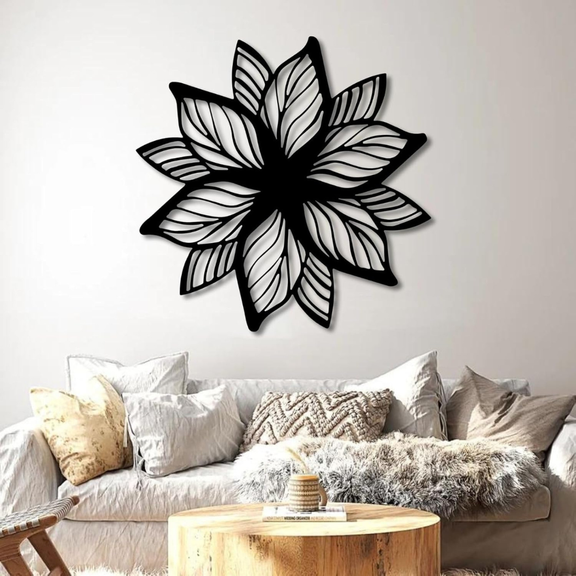 ArcDew Acrylic Flower Wall Decoration | Elegant 3D Floral Home Décor UAE