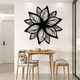 ArcDew Acrylic Flower Wall Decoration | Elegant 3D Floral Home Décor UAE black