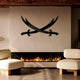 Ali's Zulfiqar Sword Islamic Wall Art Black