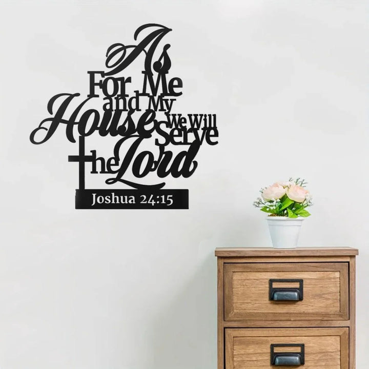 Arcdew - As For Me and My House Bible Verse Acrylic Wall Décor | Christian Home UAE | Acrylic