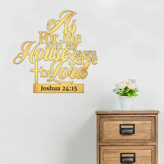 ible Verse Acrylic Wall Décor Gold