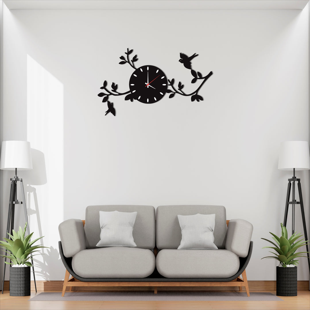 ArcDew Birds on Branches DIY 3D Wall Clock | Nature-Inspired Modern Home