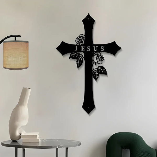 Jesus Cross – Christian Wall Decor for Christmas & Baptism