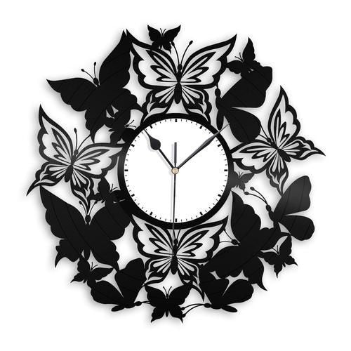 ArcDew Butterfly Acrylic Wall Clock | Elegant Nature-Inspired Decorative Timepiece for UAE Homes & Offices