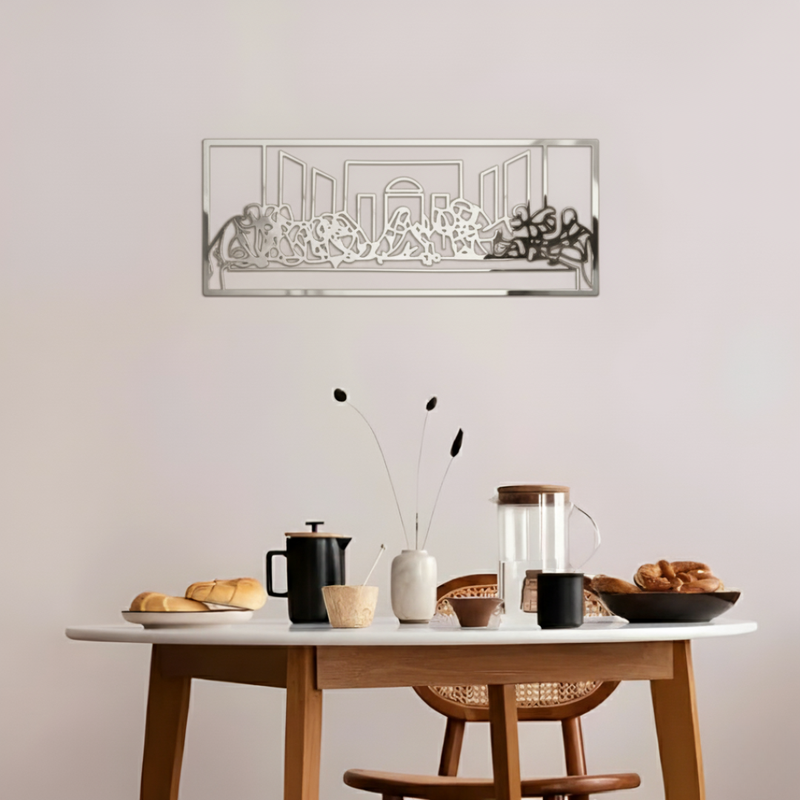 ArcDew – Christian Religious Abstract Acrylic Wall Sculpture | Christmas Gifts UAE silver