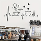 ArcDew Coffee Heartbeat Wall Art – Acrylic Café & Kitchen Décor UAE