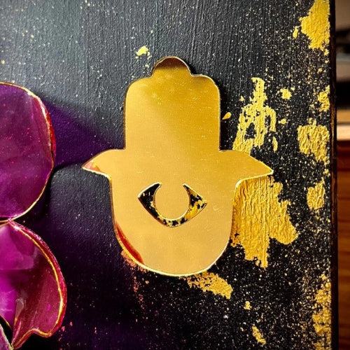 arcdew-diwali-combo-8pcs-golden-acrylic-cutouts-set