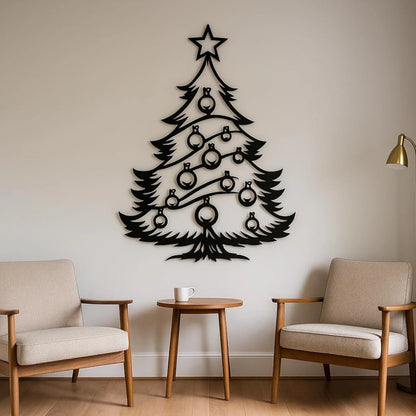 ArcDew_Elegant_Christmas_Tree_Acrylic_Wall_Art_Modern_Festive_Decor