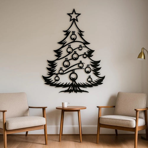 Christmas Tree Acrylic Wall Art | Modern Festive Decor