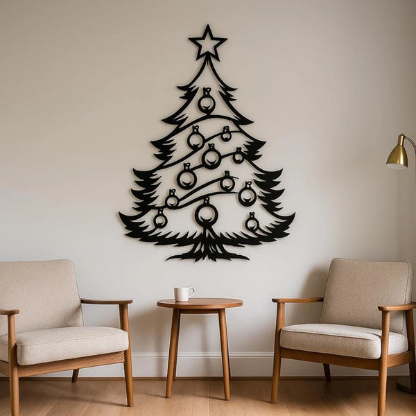 Christmas Tree Acrylic Wall Art | Modern Festive Decor