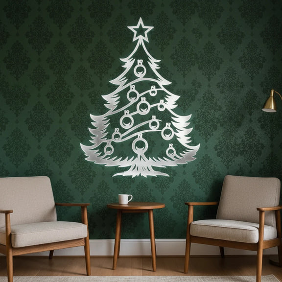 ArcDew_Elegant_Christmas_Tree_Acrylic_Wall_Art_Modern_Festive_Decor
