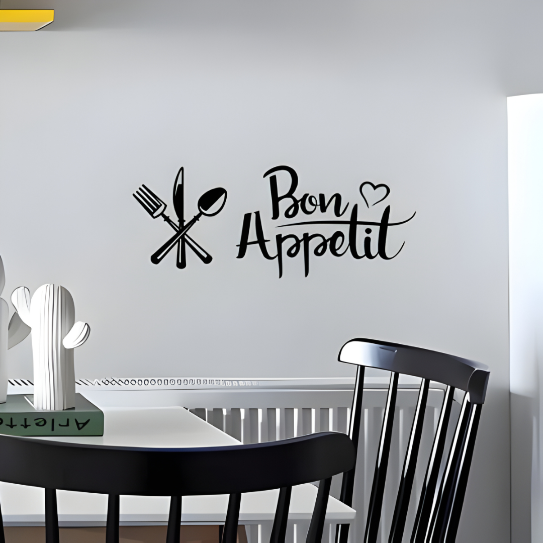 ArcDew Fork Knife Spoon Acrylic Wall Decal - Beautiful Kitchen Decor for UAE Homes & Restaurants..