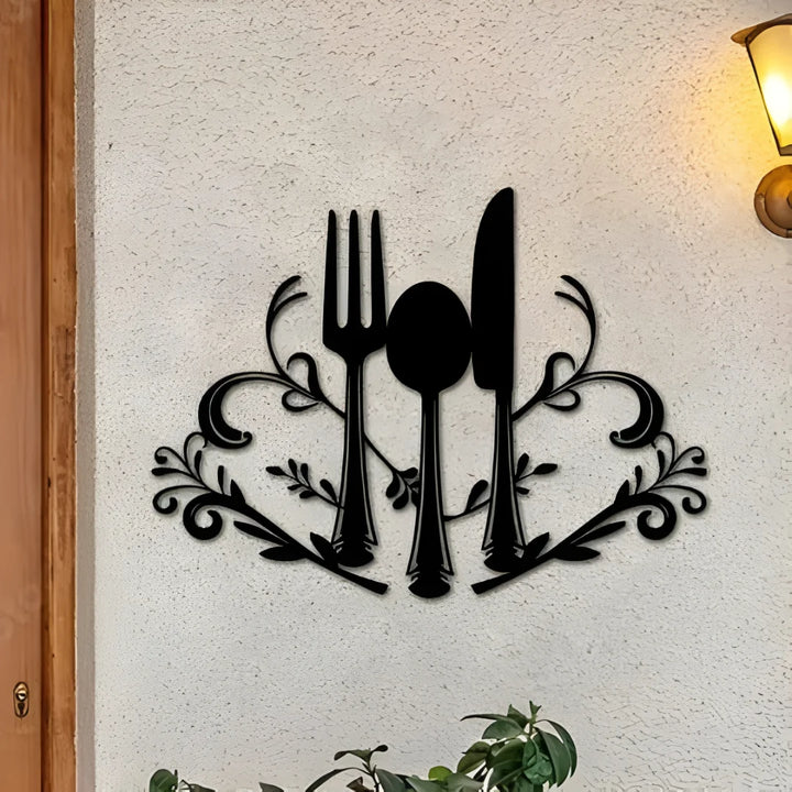 Arcdew - Fork & Spoon Acrylic Wall Art | Kitchen & Dining Decor UAE | Acrylic