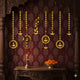 Hanging Garland Acrylic Wall Decor Gold