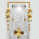 Golden Om Swastik Acrylic Wall Sticker Gold