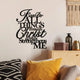 Christ Acrylic Wall Décor Black 1