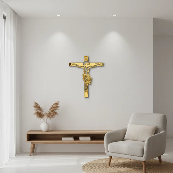 Jesus Christ and Cross Gold