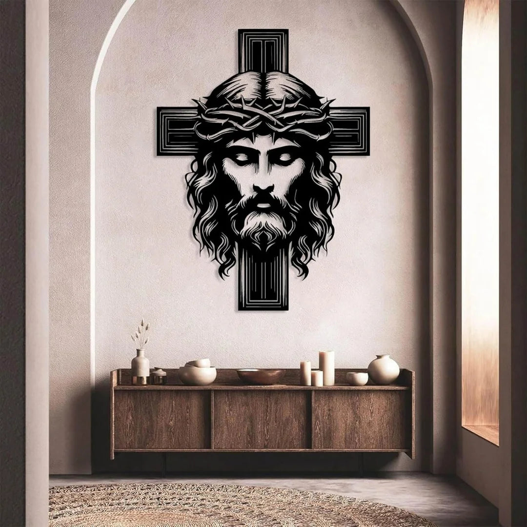 Jesus Christ and Cross Black 1