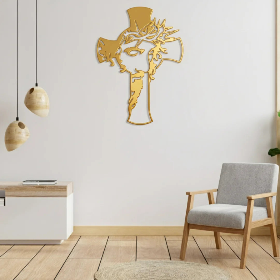 Jesus Christ and Cross Gold