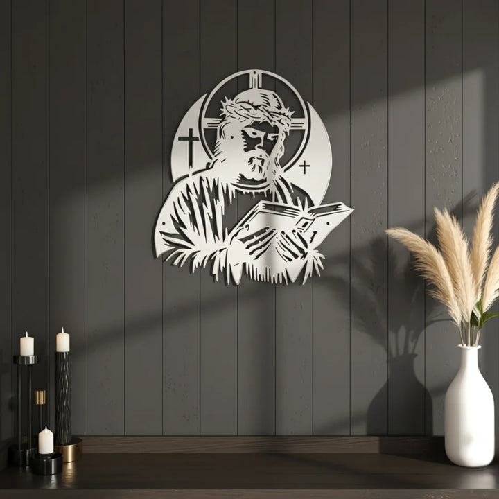 Arcdew - Jesus Christ with Book – Christian Home Wall Decal UAE | Acrylic