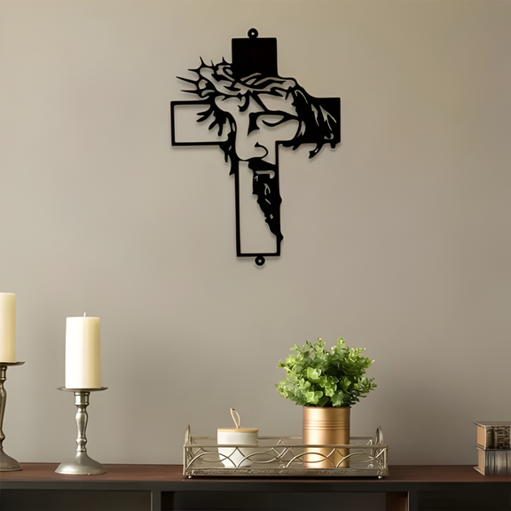 ArcDew – Jesus Cross Acrylic Wall Art | Christian Home Décor UAE.