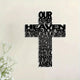 Jesus Cross with Prayer Black