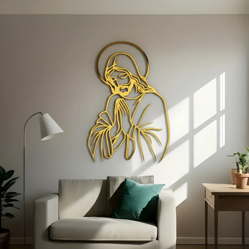 Jesus Wall Art Gold
