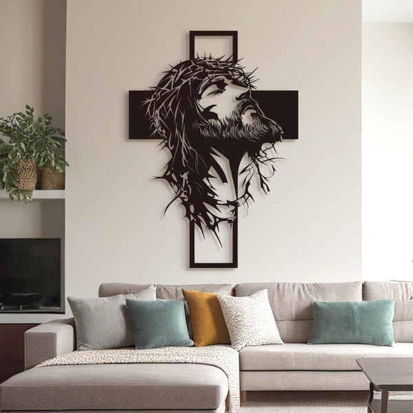 Jesus with Cross – Christmas Wall Decor UAE