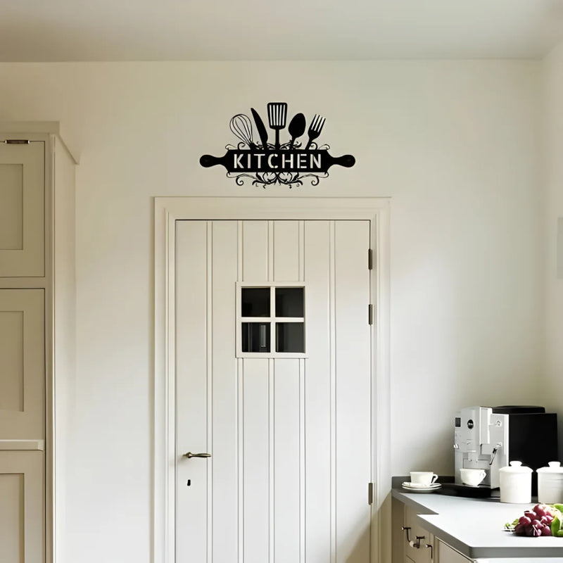 Kitchen Sign Acrylic Wall Décor Black