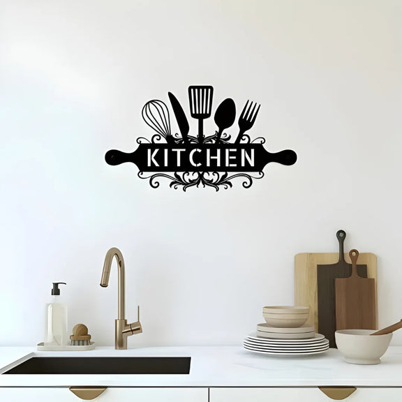 Kitchen Sign Acrylic Wall Décor Black 1