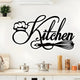 Kitchen Sign Acrylic Wall Decal Black 1
