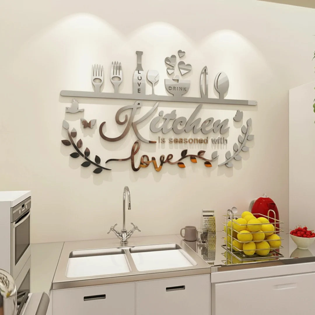 Kitchen is Seasoned with Love  Silver