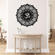 ArcDew Lotus Mandala Om Acrylic Wall Art Black