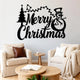 ArcDew "Merry Christmas" Snowman & Tree Acrylic Wall Decor | Festive Holiday Art