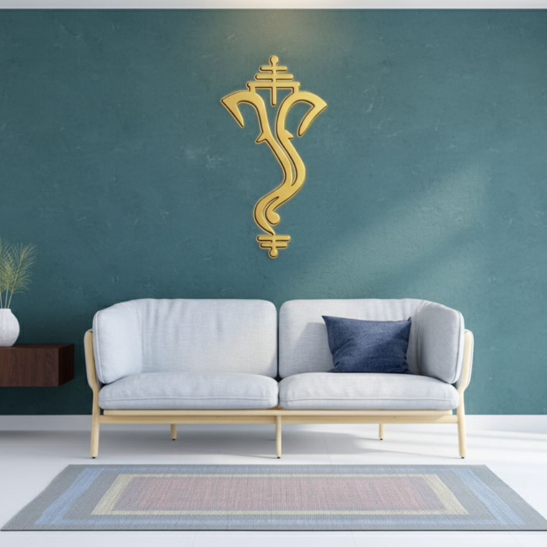 ArcDew Modern Ganesha (Ganpati) Acrylic Mirror Wall Art 