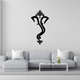 ArcDew Modern Ganesha (Ganpati) Acrylic Mirror Wall Art  black.