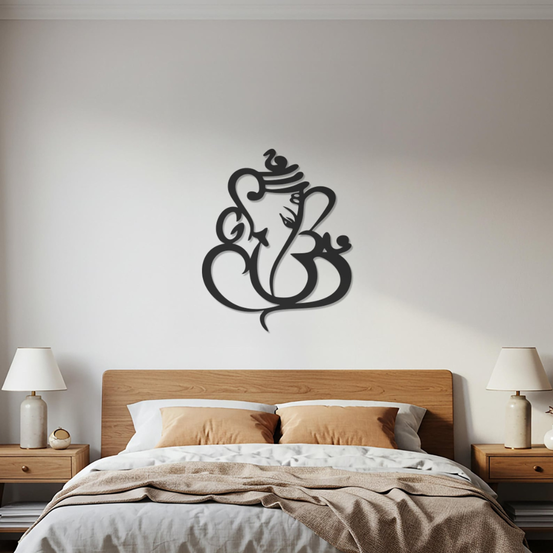 ArcDew Om Ganesha (Ganpati) Calligraphy Acrylic Wall Art