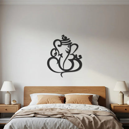 Om Ganesha (Ganpati) Calligraphy Black