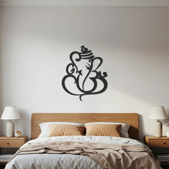 Arcdew - Om Ganesha (Ganpati) Calligraphy Acrylic Wall Art | Acrylic