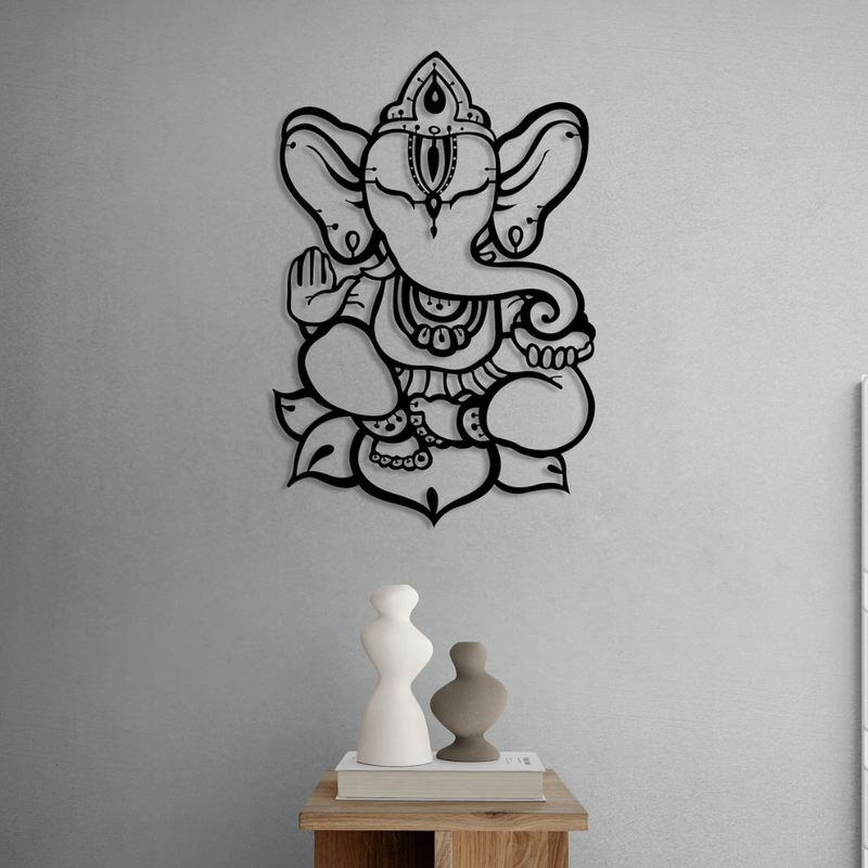 ArcDew Om Ganesha (Ganpati) Calligraphy Acrylic Wall Art