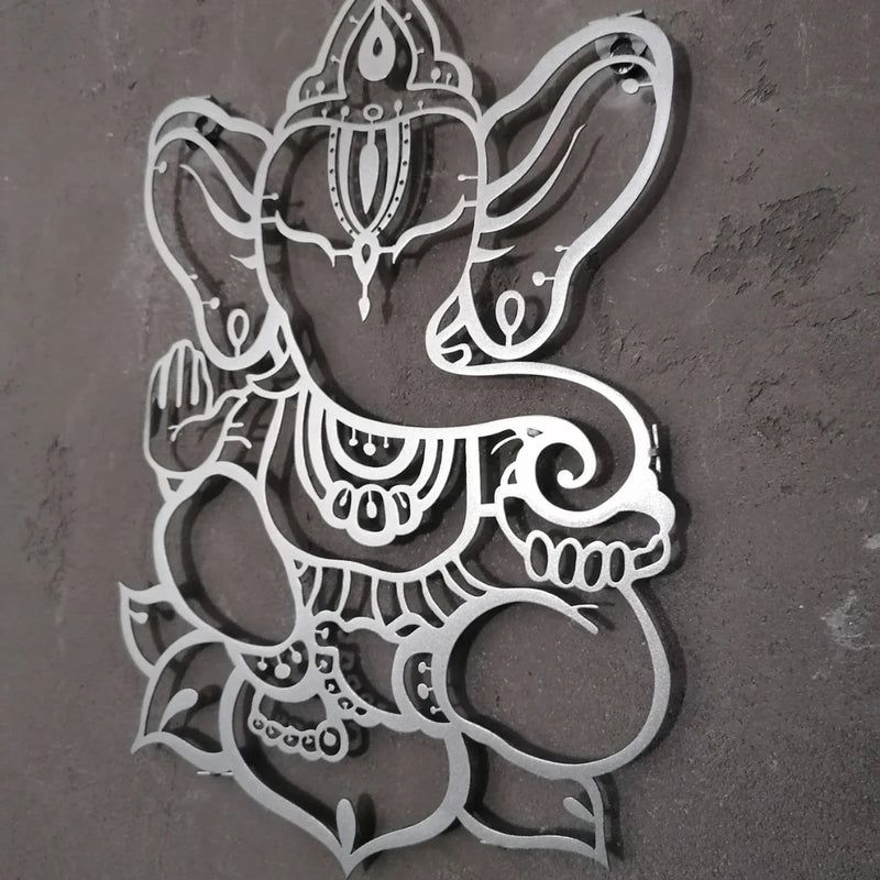 Om Ganesha (Ganpati) Calligraphy Silver
