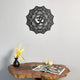 Om Mandala Acrylic Wall Art Black 2