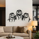 Khalifa, Mohammad & Hamdan Portrait Black