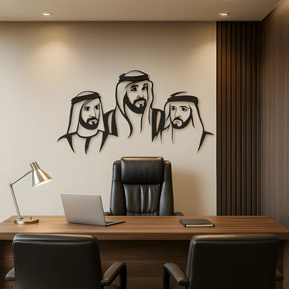 Khalifa, Mohammad & Hamdan Portrait