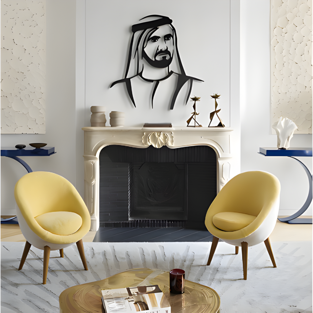 ArcDew Sheikh Mohammed bin Rashid Acrylic Portrait.