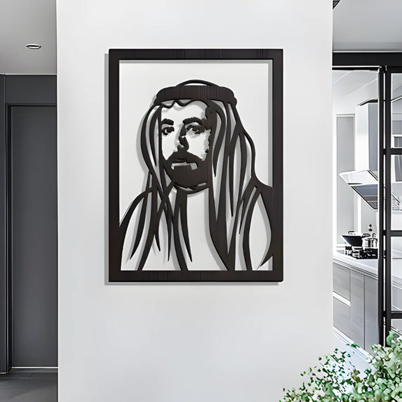Sheikh Sultan Al Qasimi Acrylic Wall Portrait Black