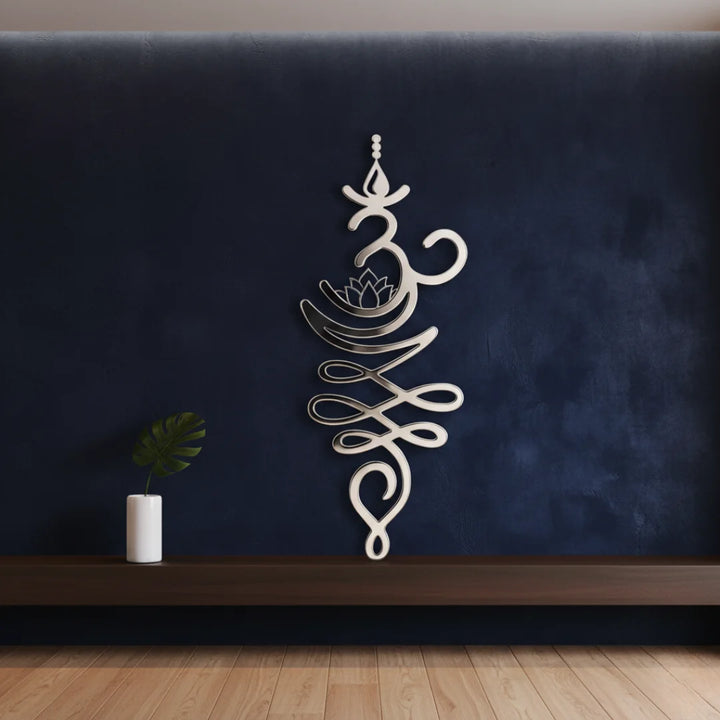 Arcdew - Spiritual Unalome & Lotus Premium Acrylic Wall Art | Acrylic