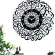 Surah Ikhlas Acrylic Wall Clock Black