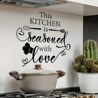 his Kitchen is Seasoned with Love Black 1