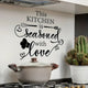 his Kitchen is Seasoned with Love Black 1